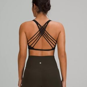 “Free to Be” Lululemon sports bra, black, size 6